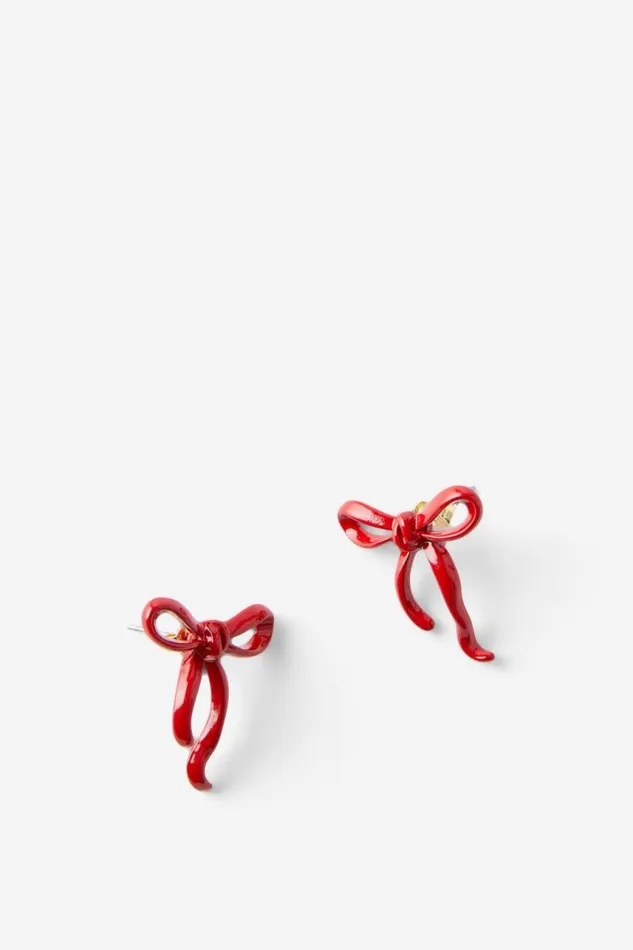 Cotton On Jewelry Small Charm Earring Up Red Bows 8211 Women