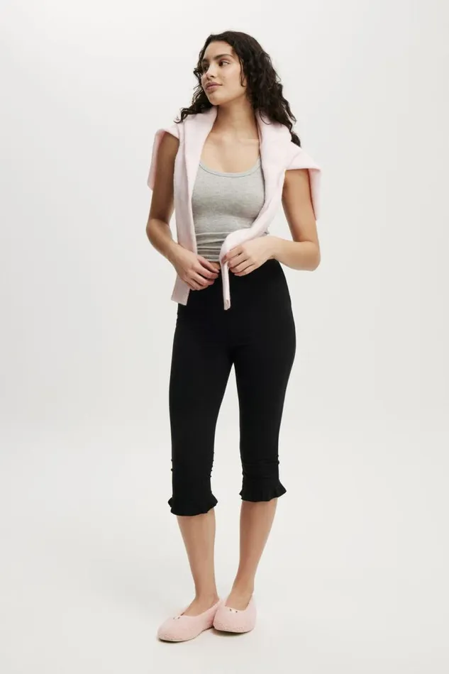 Cotton On Pajamas Jersey Sleep Capris Black 8211 Women