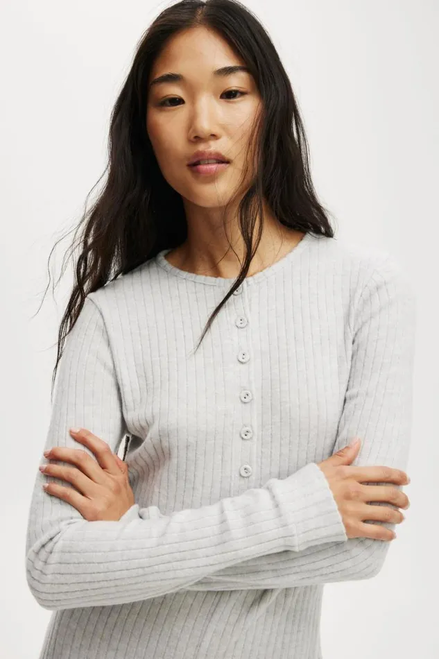 Cotton On Pajamas Super Soft Ribbed Romper Light Grey Marle 8211 Women Cotton On Pajamas Super Soft Ribbed Romper Light Grey Marle 8211 Women