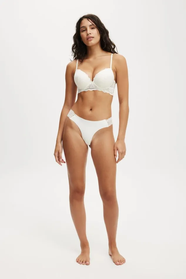 Cotton On Panties Party Pants Seamless GString Brief Cream 8211 Women