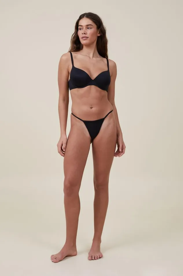 Cotton On Panties Tiny Invisible Tanga G String Black 8211 Women