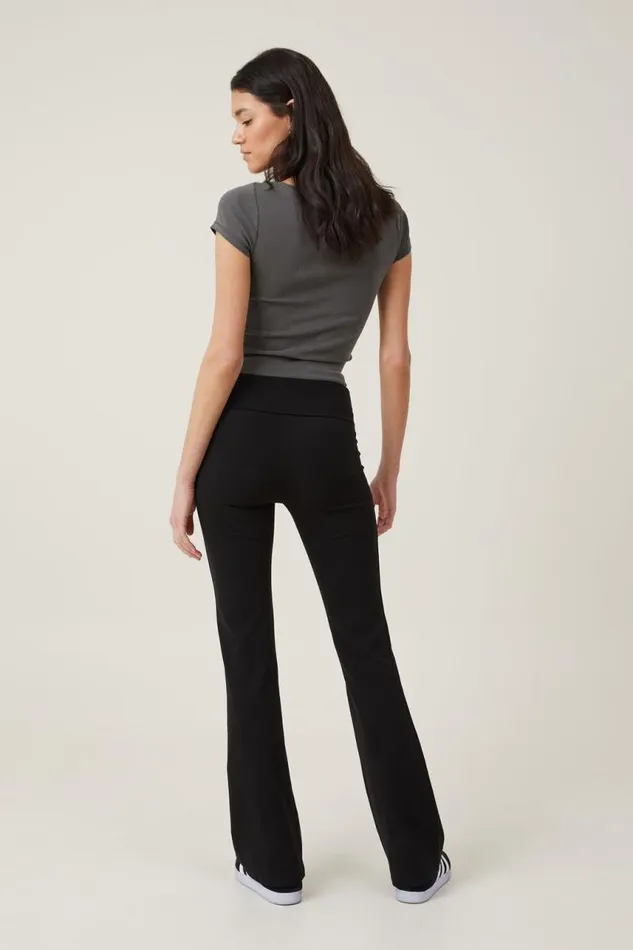 Cotton On Pants Bella Bootleg Pant Black 8211 Women