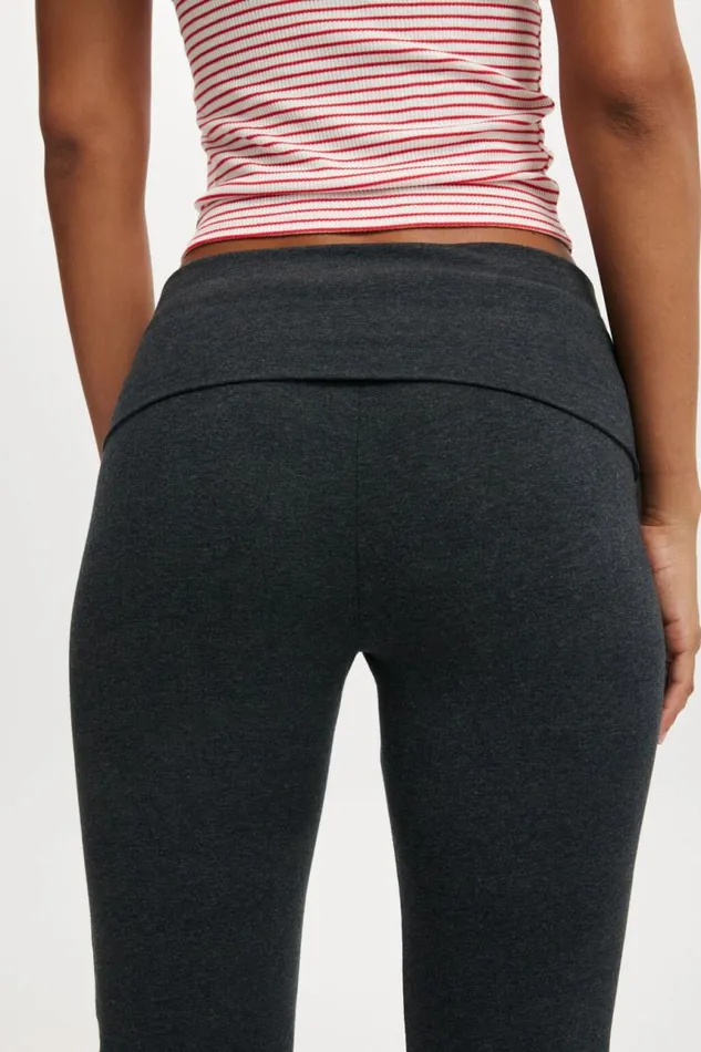Cotton On Pants Bella Bootleg Pant Charcoal Marle 8211 Women