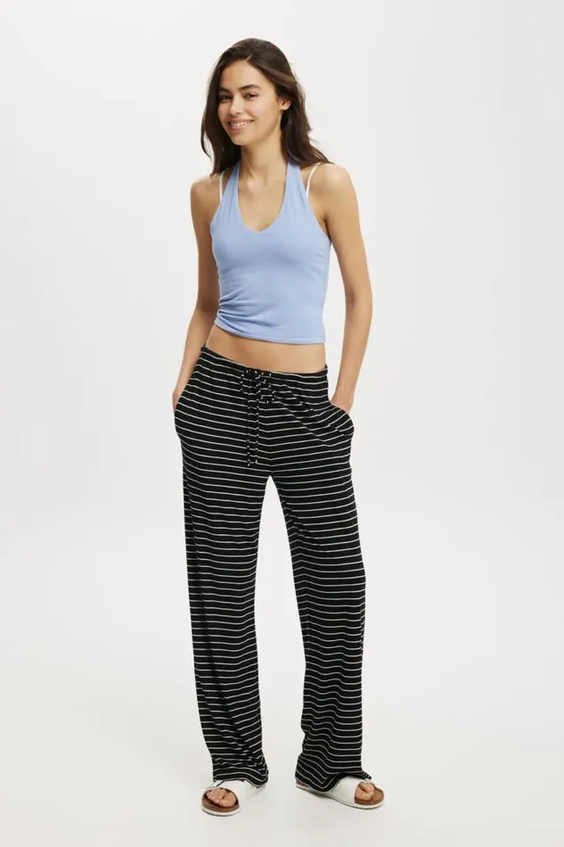 Cotton On Pants Bella Wide Leg Pant Black Stripe 8211 Women