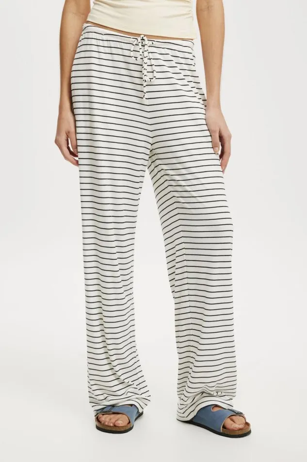 Cotton On Pants Bella Wide Leg Pant Ivory Stripe 8211 Women