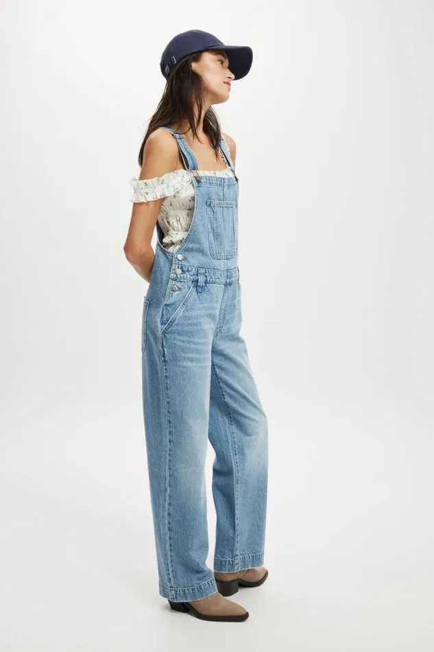 Cotton On Pants Denim Overall Breeze Blue 8211 Women