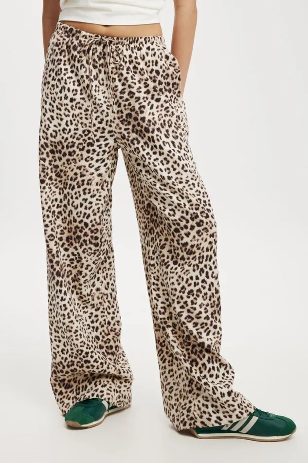 Cotton On Pants Haven Wide Leg Pant Leopard 8211 Women