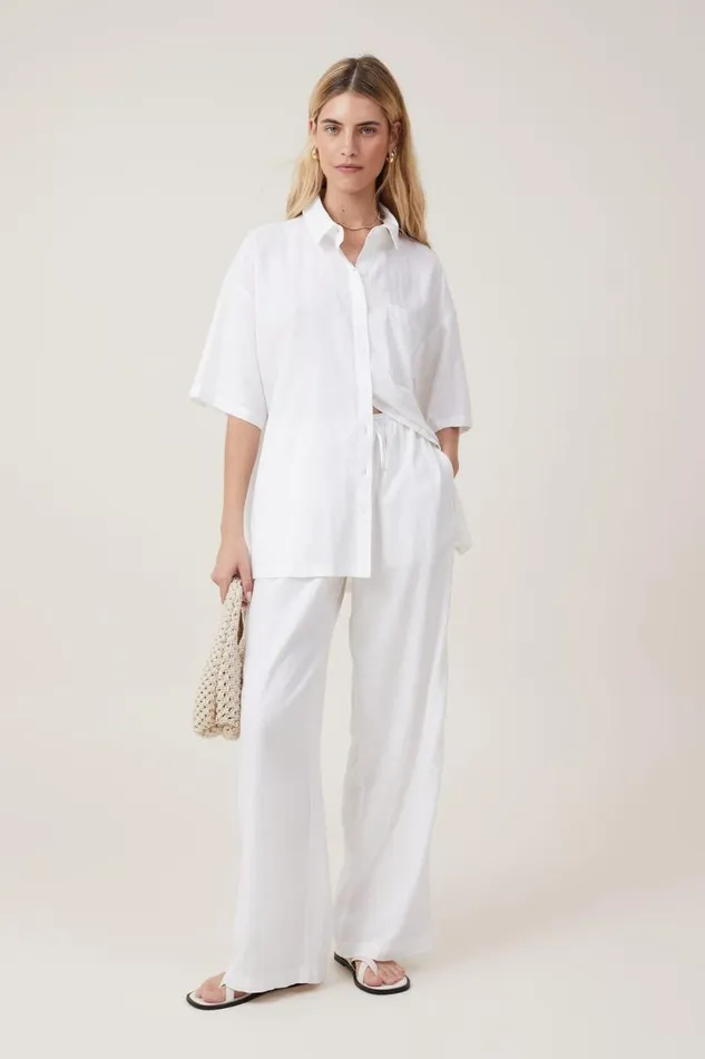 Cotton On Pants Haven Wide Leg Pant White 8211 Women