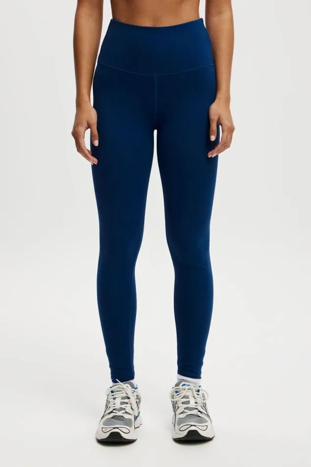 Cotton On Pants High Waist Core Full Length Tight Navy Peony 8211 Women Cotton On Pants High Waist Core Full Length Tight Navy Peony 8211 Women