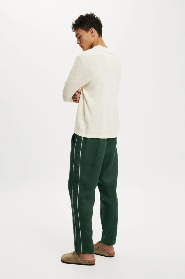 Cotton On Pants Linen Pant Trekking Green Piping 8211 Men Cotton On Pants Linen Pant Trekking Green Piping 8211 Men