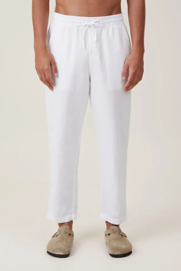 Cotton On Pants Linen Pant White 8211 Men Cotton On Pants Linen Pant White 8211 Men