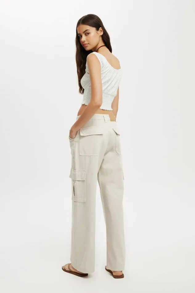 Cotton On Pants Relaxed Cargo Jean Soft Taupe 8211 Women Cotton On Pants Relaxed Cargo Jean Soft Taupe 8211 Women