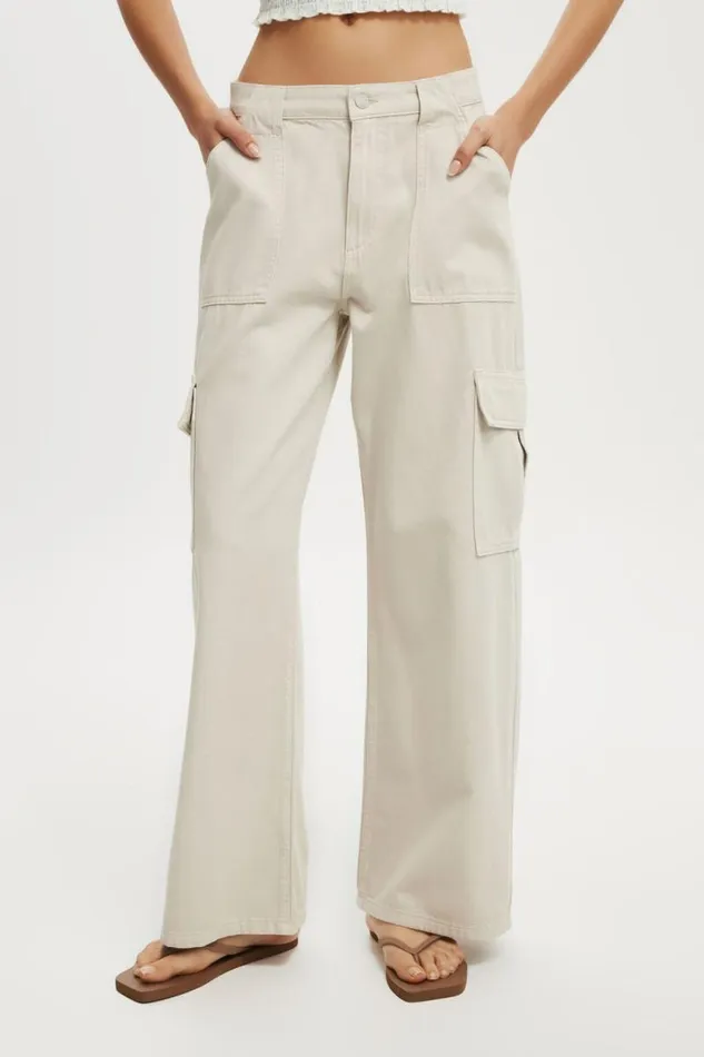 Cotton On Pants Relaxed Cargo Jean Soft Taupe 8211 Women Cotton On Pants Relaxed Cargo Jean Soft Taupe 8211 Women
