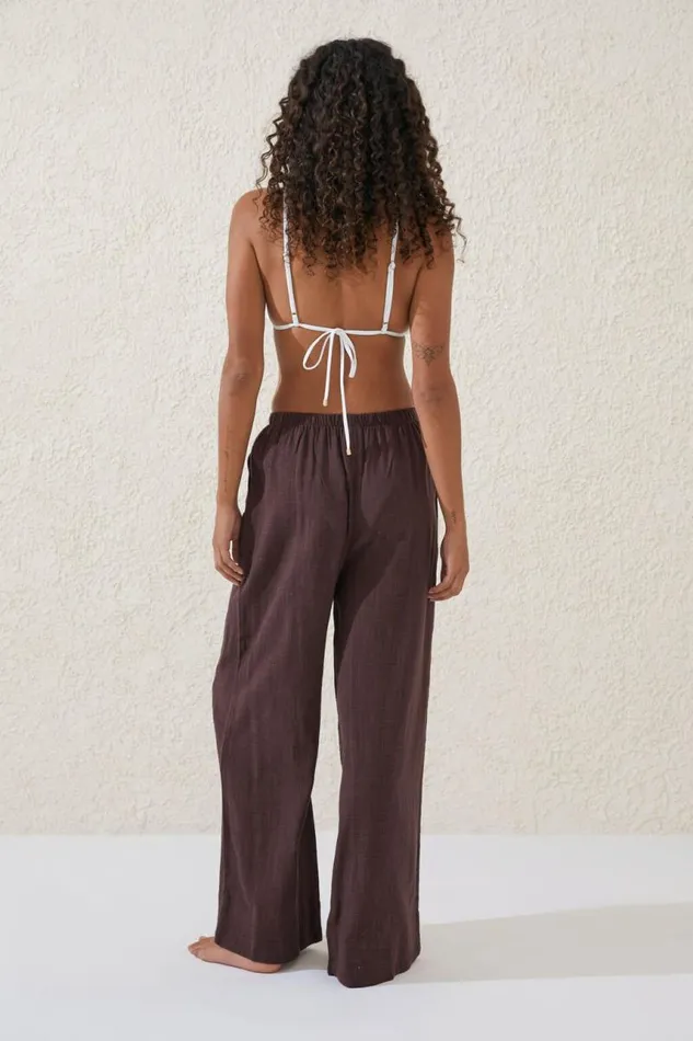 Cotton On Pants Relaxed Pocket Beach Pant Willow Brown 8211 Women