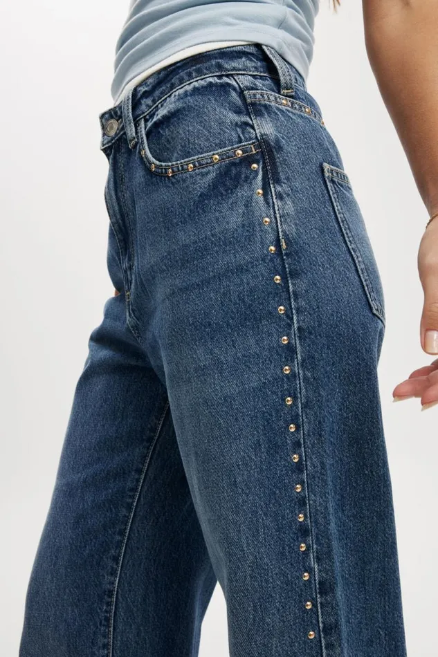 Cotton On Pants Relaxed Wide Jean Pure Bluestud 8211 Women Cotton On Pants Relaxed Wide Jean Pure Bluestud 8211 Women