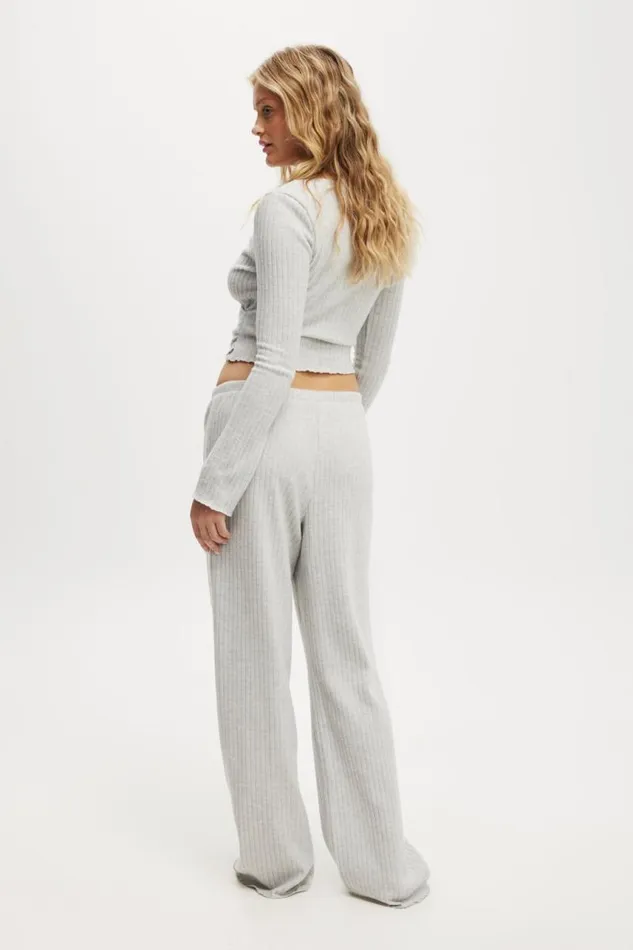 Cotton On Pants Super Soft Ribbed Straight Leg Pant Light Grey Marle 8211 Women Cotton On Pants Super Soft Ribbed Straight Leg Pant Light Grey Marle 8211 Women