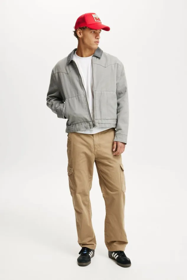 Cotton On Pants Tactical Cargo Pant Light Camel Herringbone 8211 Men