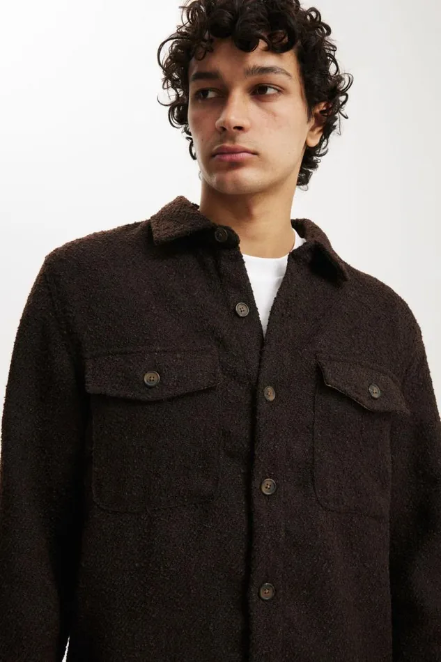 Cotton On Shirts and Polos Beckley Overshirt Chocolate 8211 Men Cotton On Shirts and Polos Beckley Overshirt Chocolate 8211 Men