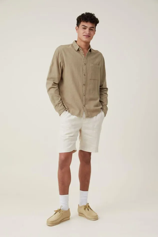 Cotton On Shirts and Polos Portland Long Sleeve Shirt Moss Cheesecloth 8211 Men Cotton On Shirts and Polos Portland Long Sleeve Shirt Moss Cheesecloth 8211 Men