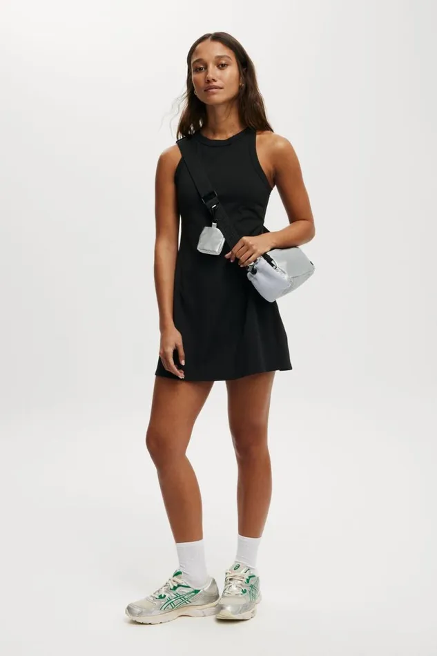 Cotton On ShortsandSkirts Active Mesh Back Dress Black 8211 Women