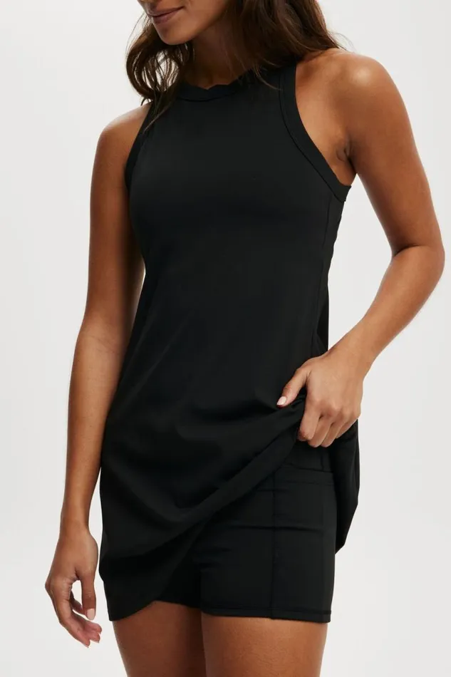 Cotton On ShortsandSkirts Active Mesh Back Dress Black 8211 Women