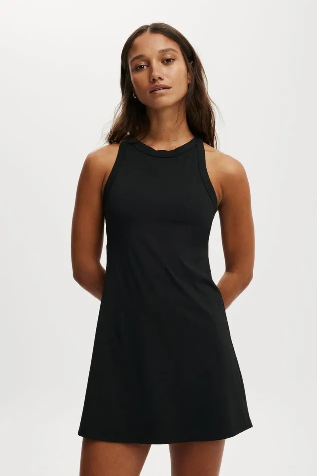 Cotton On ShortsandSkirts Active Mesh Back Dress Black 8211 Women