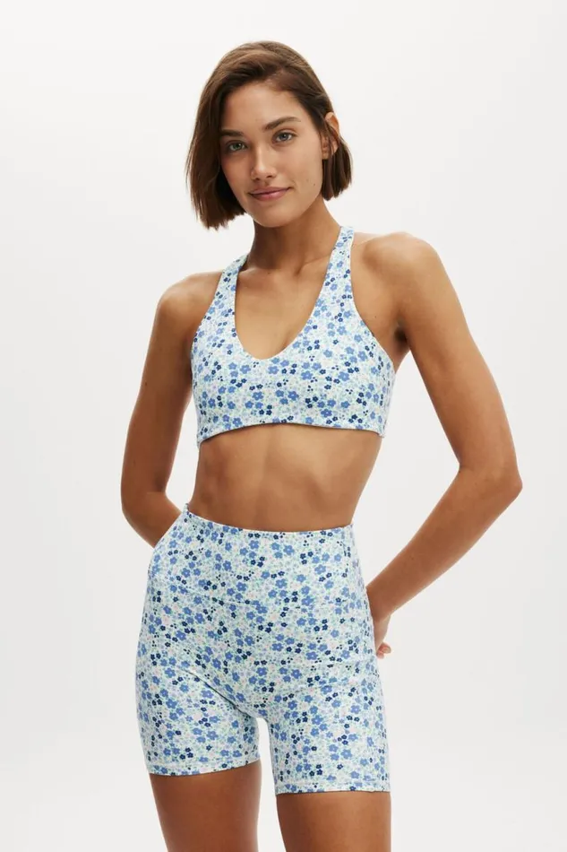 Cotton On ShortsandSkirts Ultra Soft Track Shortie Short Gia Ditsy Adrift Blue 8211 Women Cotton On ShortsandSkirts Ultra Soft Track Shortie Short Gia Ditsy Adrift Blue 8211 Women