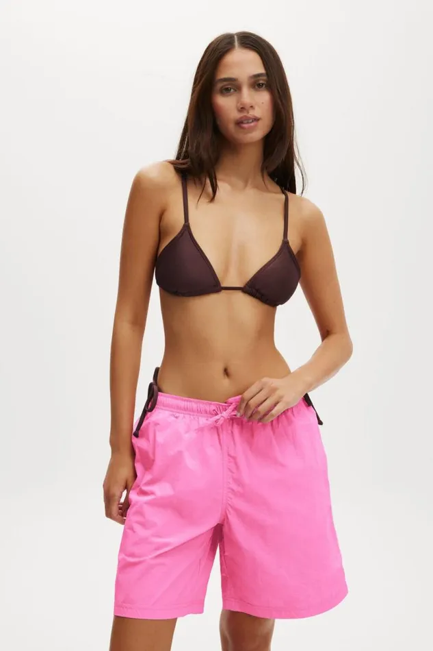 Cotton On Shorts Beach Board Short Washed Pink Sorbet 8211 Women