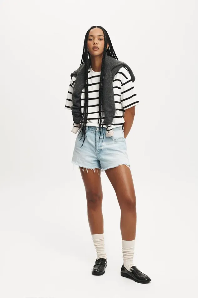 Cotton On Shorts Original Cut Off Denim Short Air Blue Rip 8211 Women Cotton On Shorts Original Cut Off Denim Short Air Blue Rip 8211 Women