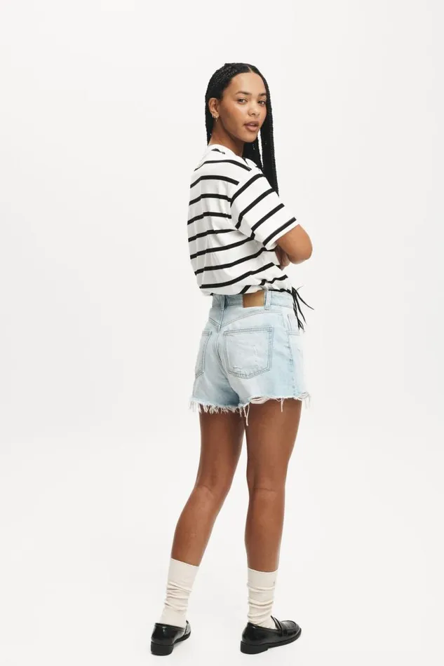 Cotton On Shorts Original Cut Off Denim Short Air Blue Rip 8211 Women Cotton On Shorts Original Cut Off Denim Short Air Blue Rip 8211 Women