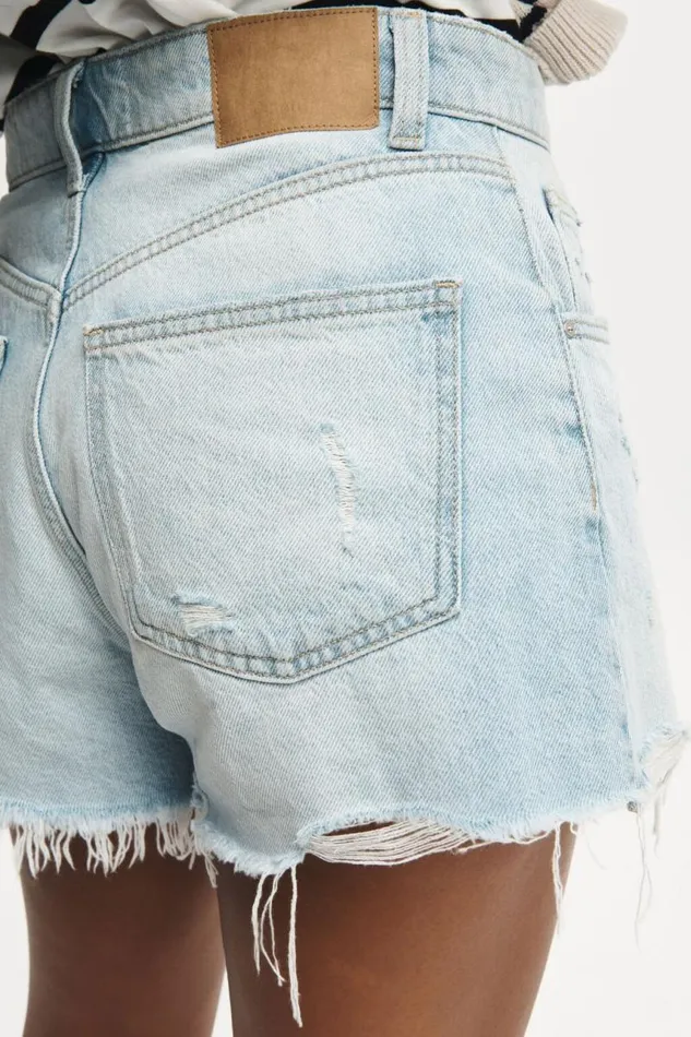 Cotton On Shorts Original Cut Off Denim Short Air Blue Rip 8211 Women Cotton On Shorts Original Cut Off Denim Short Air Blue Rip 8211 Women