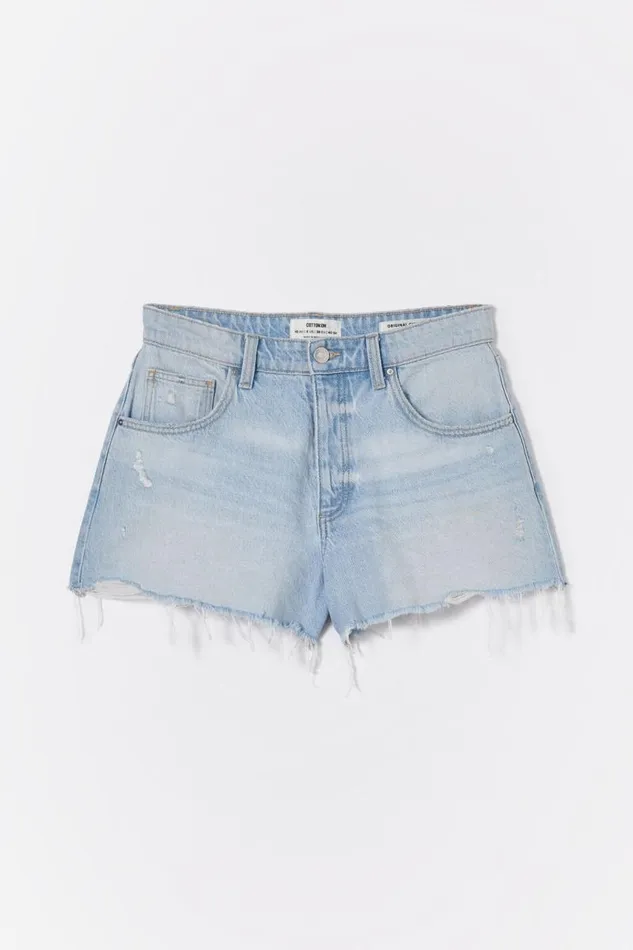 Cotton On Shorts Original Cut Off Denim Short Air Blue Rip 8211 Women Cotton On Shorts Original Cut Off Denim Short Air Blue Rip 8211 Women