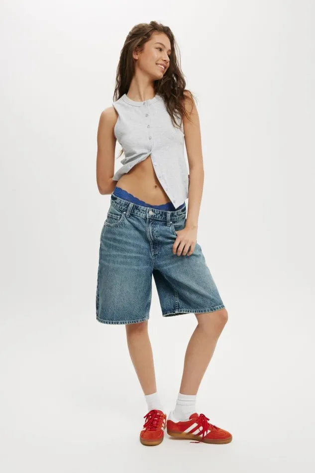 Cotton On Shorts Super Baggy Denim Jort Blue Crush Worn 8211 Women Cotton On Shorts Super Baggy Denim Jort Blue Crush Worn 8211 Women