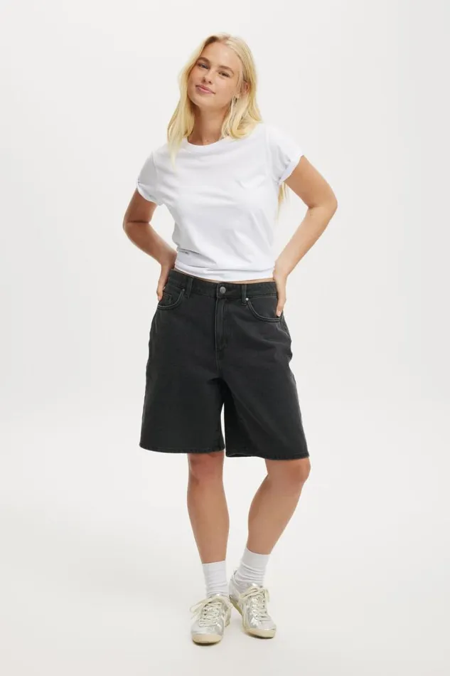 Cotton On Shorts Super Baggy Denim Jort Graphite Black 8211 Women Cotton On Shorts Super Baggy Denim Jort Graphite Black 8211 Women