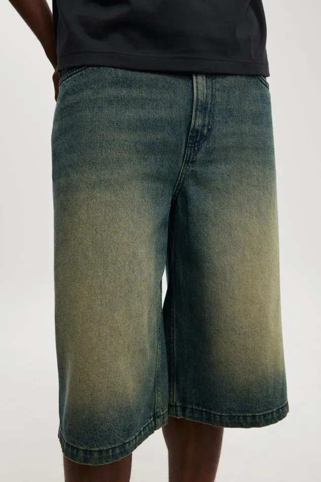 Cotton On Shorts Super Baggy Jort Y2k Washed Blue 8211 Men Cotton On Shorts Super Baggy Jort Y2k Washed Blue 8211 Men