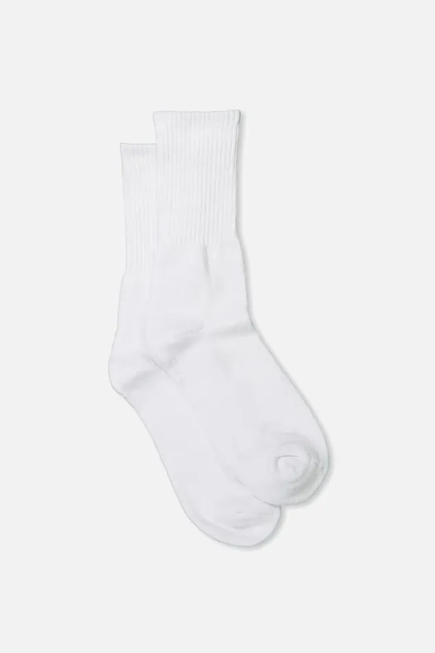 Cotton On Socks and Underwear Essential Sock White Solid 8211 Men