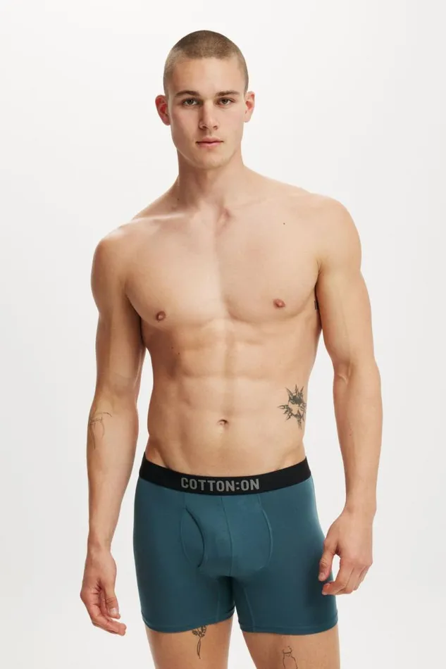 Cotton On Socks and Underwear Mens Bamboo Trunk Emerald 8211 Men