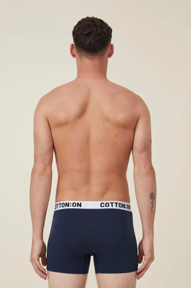 Cotton On Socks and Underwear Mens Organic Cotton Trunks True Navywhiteblack 8211 Men Cotton On Socks and Underwear Mens Organic Cotton Trunks True Navywhiteblack 8211 Men