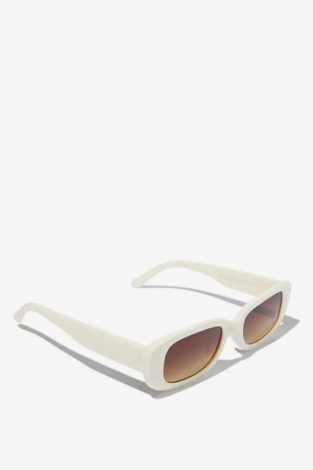 Cotton On Sunglasses Abby Rectangle Sunglasses Ivory 8211 Women Cotton On Sunglasses Abby Rectangle Sunglasses Ivory 8211 Women