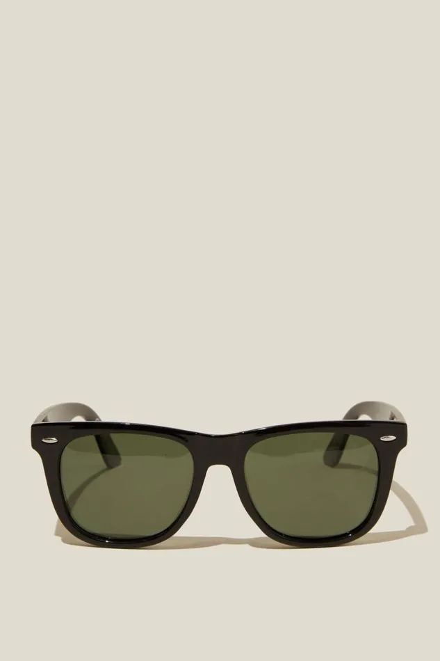 Cotton On Sunglasses Beckley Polarized Sunglasses Gloss Black Green 8211 Men