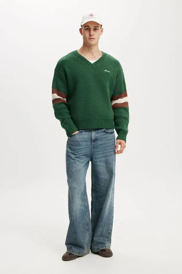 Cotton On Sweaters V Neck Knit Green 8211 Men Cotton On Sweaters V Neck Knit Green 8211 Men