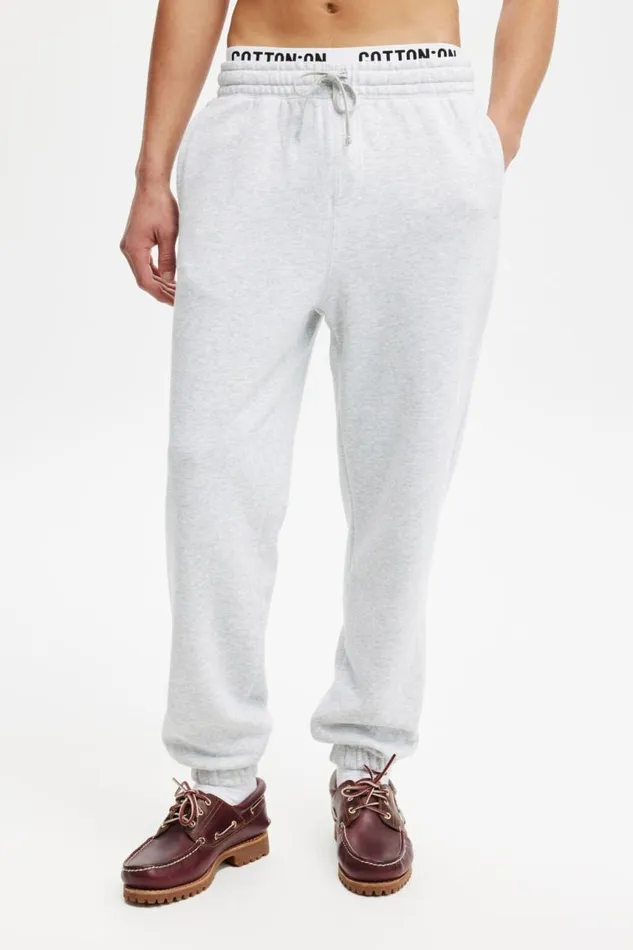 Cotton On Sweats and Hoodies Baggy Cuffed Track Pant Grey Marle 8211 Men Cotton On Sweats and Hoodies Baggy Cuffed Track Pant Grey Marle 8211 Men