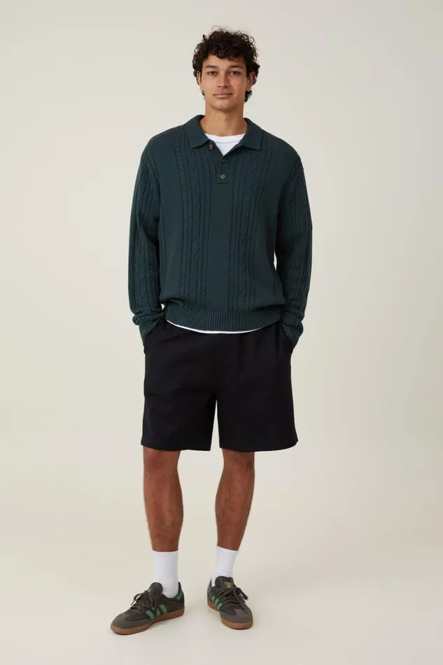 Cotton On Sweats and Hoodies Baggy Fleece Short Black 8211 Men