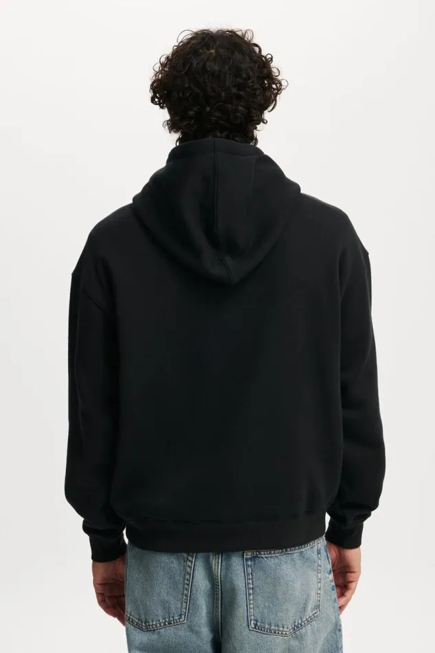 Cotton On Sweats and Hoodies Box Fit Graphic Hoodie Black Quartier Collegiate 8211 Men Cotton On Sweats and Hoodies Box Fit Graphic Hoodie Black Quartier Collegiate 8211 Men
