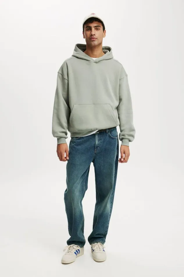 Cotton On Sweats and Hoodies Box Fit Hoodie Fern 8211 Men Cotton On Sweats and Hoodies Box Fit Hoodie Fern 8211 Men
