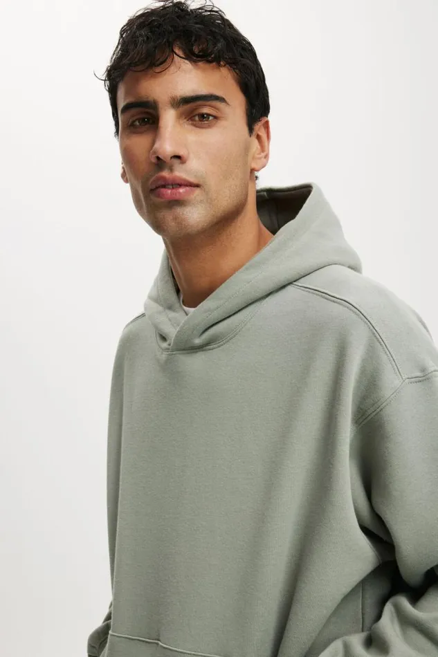 Cotton On Sweats and Hoodies Box Fit Hoodie Fern 8211 Men Cotton On Sweats and Hoodies Box Fit Hoodie Fern 8211 Men