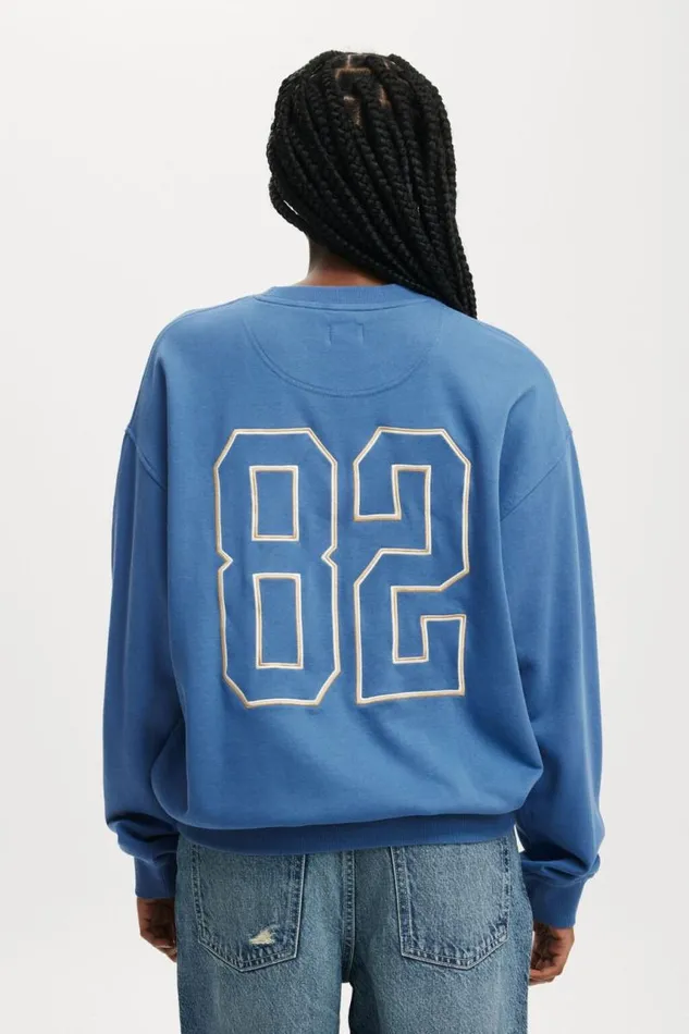 Cotton On SweatsandHoodies Classic Graphic Crew Sweatshirt Div Oneazure Blue 8211 Women Cotton On SweatsandHoodies Classic Graphic Crew Sweatshirt Div Oneazure Blue 8211 Women