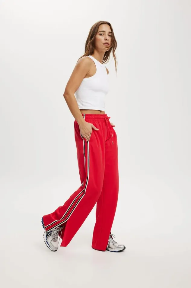 Cotton On SweatsandHoodies Court Side Track Pant Raspberrycoconut Milk 8211 Women