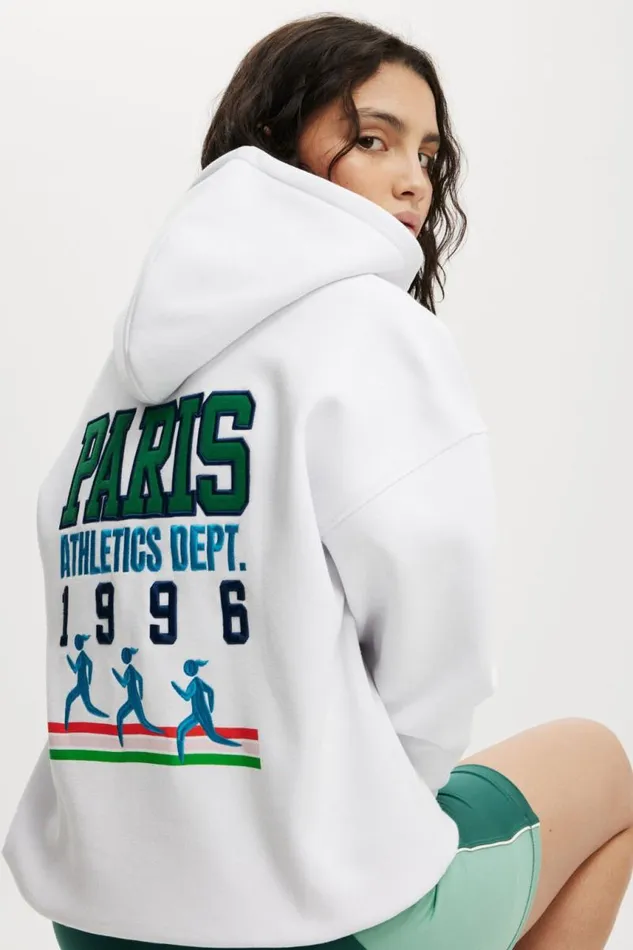 Cotton On SweatsandHoodies Plush Premium Graphic Hoodie Whiteparis 8211 Women Cotton On SweatsandHoodies Plush Premium Graphic Hoodie Whiteparis 8211 Women