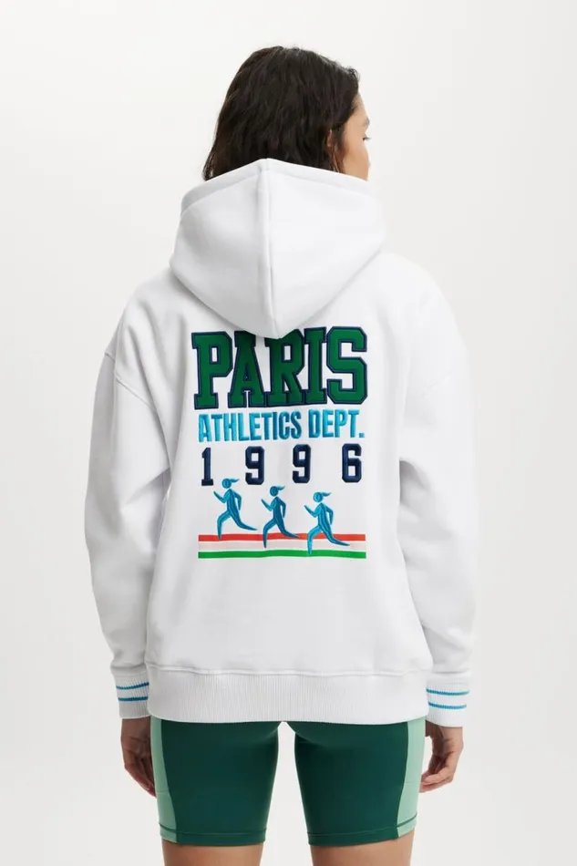 Cotton On SweatsandHoodies Plush Premium Graphic Hoodie Whiteparis 8211 Women Cotton On SweatsandHoodies Plush Premium Graphic Hoodie Whiteparis 8211 Women